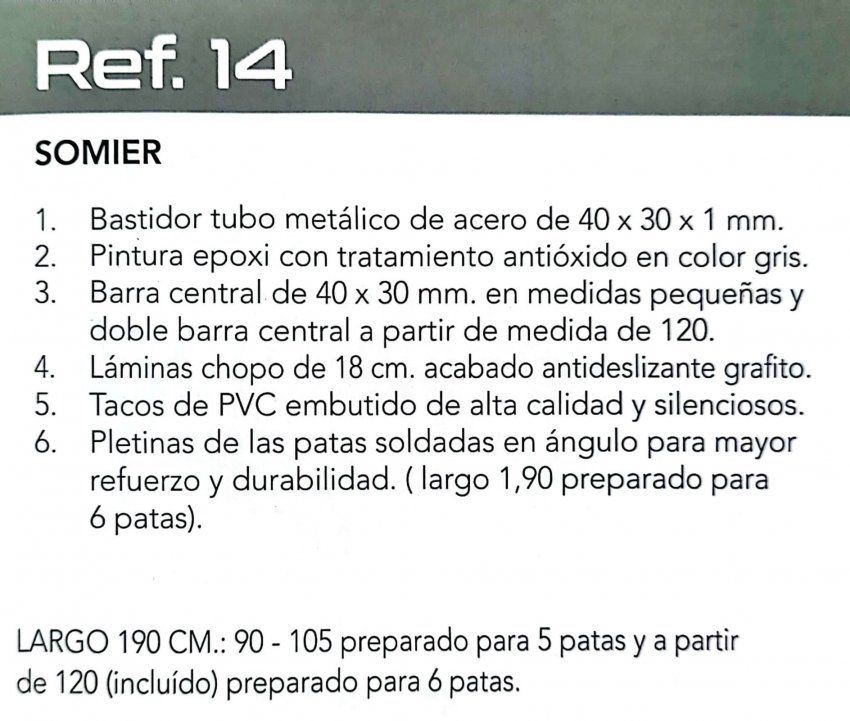 Somier ref14   1